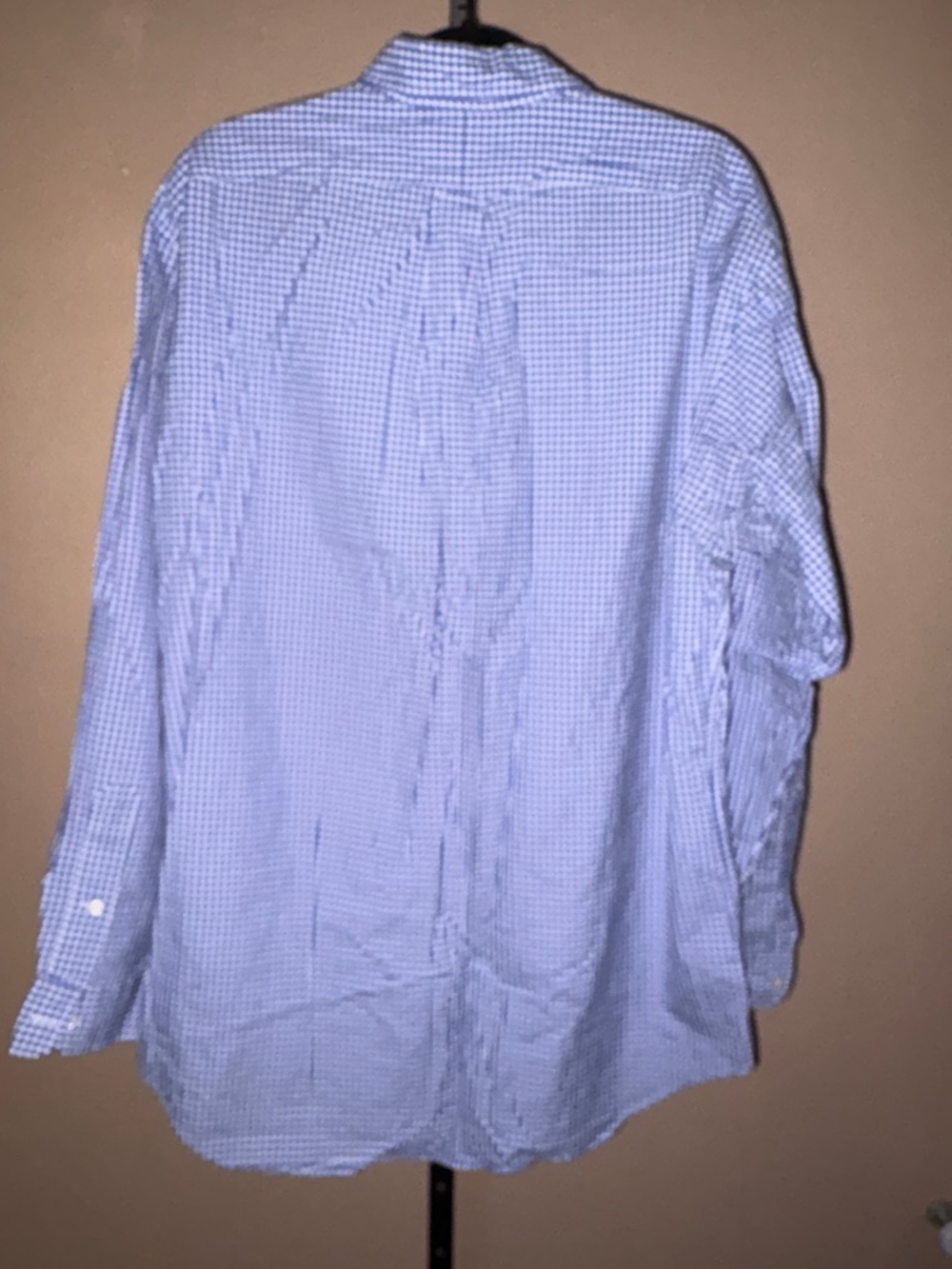 Ralph Lauren Blue and White Gingham Button-Down Shirt - Picture 3 of 3